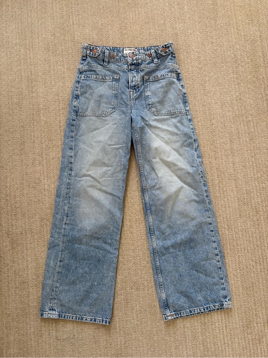 Free People Denim - Free People Palmer Cuffed Baggy Jeans